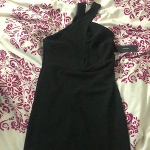 Lulus Thrive Black Sleeveless Body con Dress